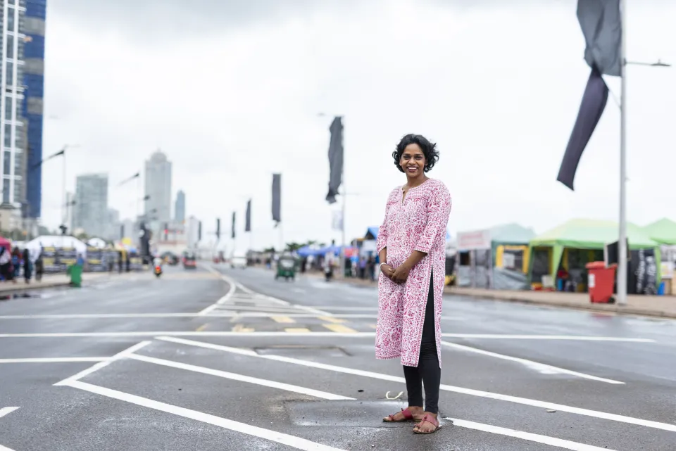 Bhavani Fonseka, Senior Researcher at the Centre for Policy Alternatives, and a prominent constitutional and human rights lawyer in Sri Lanka. (Image credit: Sanjaya Mendis)